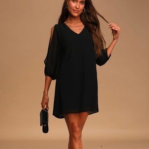 Lulus Black Shifting Dears Dress